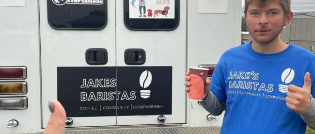 COFFEE CLOSET WITH BARISTA JAKE IS A BUSINESS RUN BY AUTISTIC MAN WITH A MISSION OF INCLUSION
